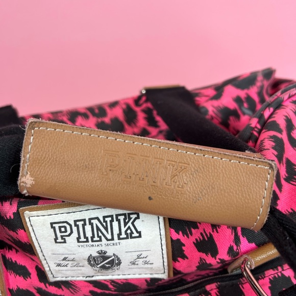 PINK Victoria’s Secret Pink Leopard Print Suitcase - Picture 7 of 10